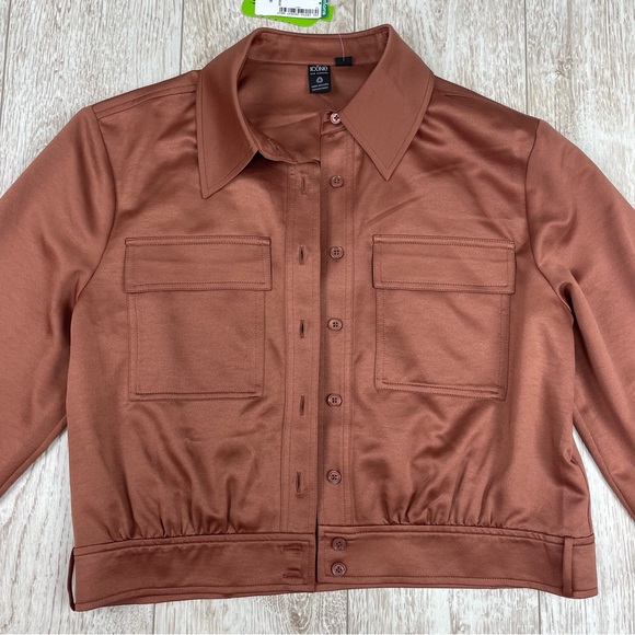 ICONE M Brown Cropped Jacket - Picture 2 of 4